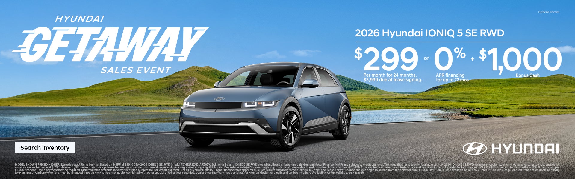 2026 Hyundai IONIQ 5 APR or Lease and Bonus Cash Offer