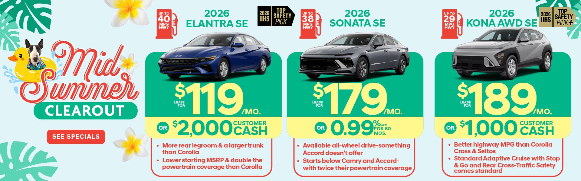 Elantra,Kona,Sonata