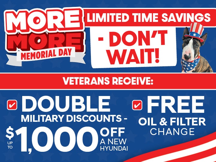 Veteran Memorial Day Offers!