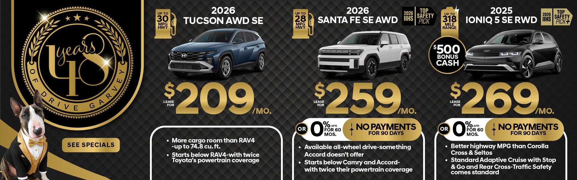 ucson/Santa Fe/Ioniq 5 