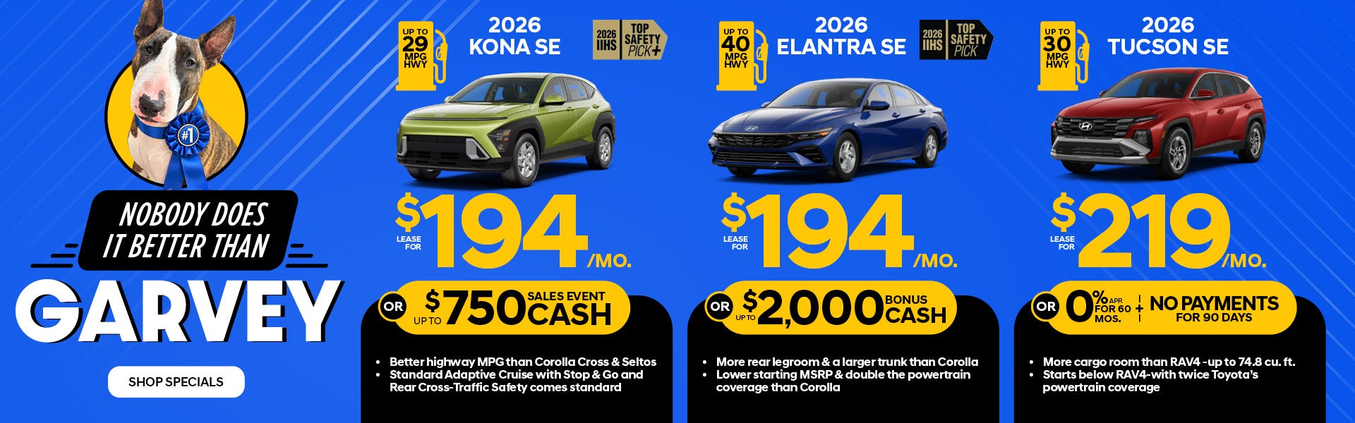 Elantra/Kona/Tucson