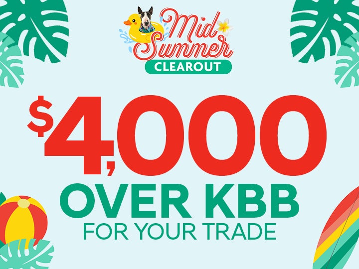 Get $4,000 Over KBB For Your Trade