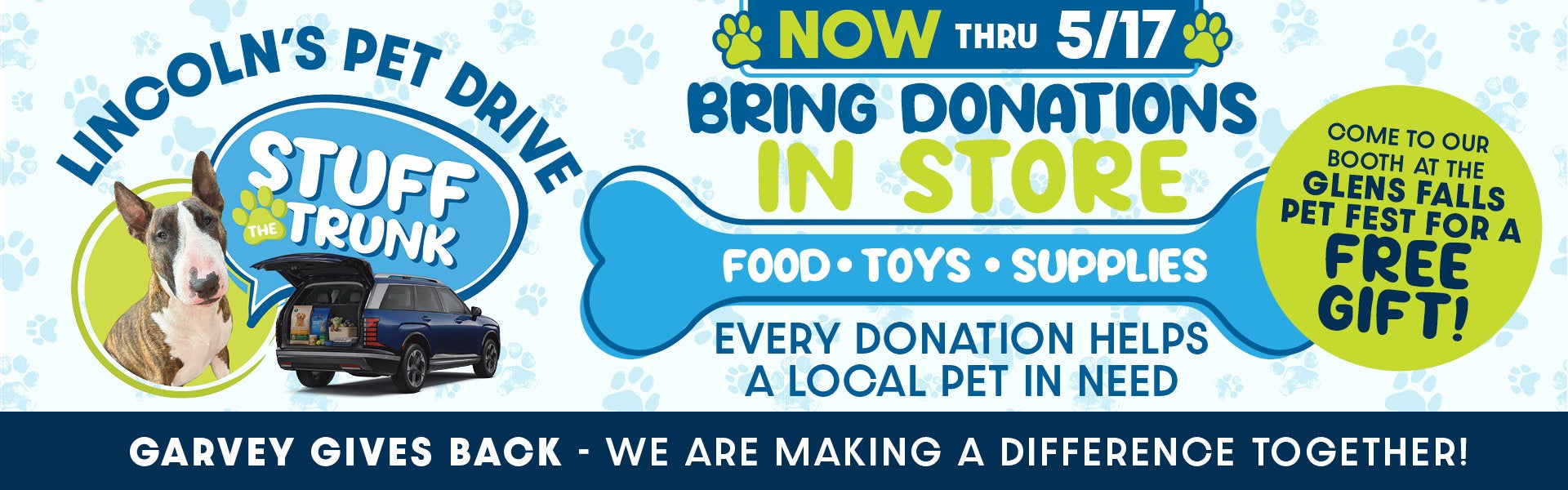 Lincoln’s Pet Drive 